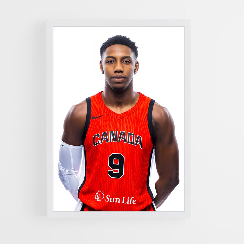 Poster Rj Barrett : L'As du Panier – affiche Basketball (vue 3)